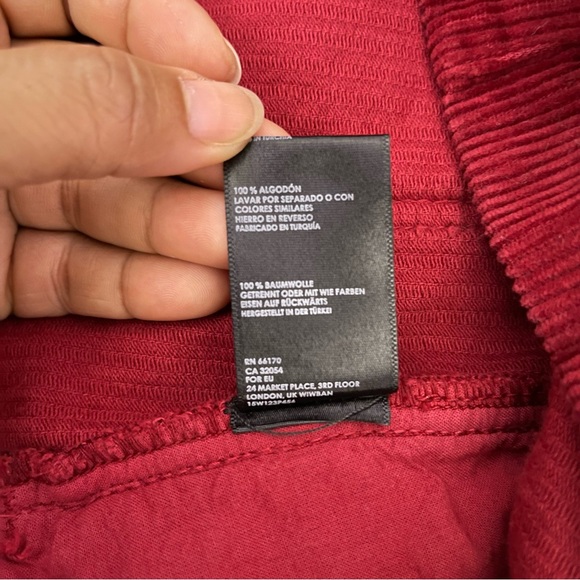 BDG By Urban Outfitters Candid Burgundy Corduroy Pinafore Dress Size S - Picture 11 of 11